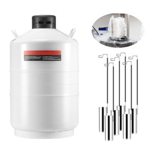 Contenitore per Azoto Liquido in Lega di Alluminio da 20L con 6 Bombole e Borsa per il Trasporto con Cinghie - Cilindri da Laboratorio - Product Image 1