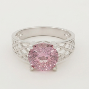 Anillo Solitario Rosa DIVYORO - Product Image 1