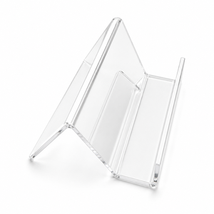 Porte-cartes personnalisable en acrylique de qualité supérieure, présentoir transparent pour cartes de visite, taille personnalisée pour bureau, réception d'hôtel - Product Image 1