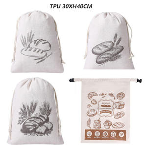 Large Size Jute Bread <b>Bag</b> with Cotton Inner Layer for Bread and Bakery Items - Product Image 5