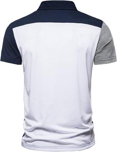 Camisas de Hombre al por Mayor de Alta Calidad, Tejido de Punto Sólido, Casual, Transpirable, Tallas Grandes, Logotipo Bordado Personalizado - Product Image 5