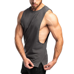 Débardeur de sport sans manches pour homme, coupe ajustée, pour musculation, entraînement, fitness et athlétisme, vente en gros personnalisée - Product Image 3