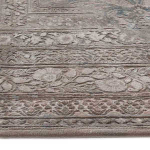 Tapis noué à la main en laine et soie, moderne et écologique, 1 pièce - Product Image 4