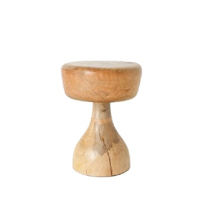 Table basse en bois minimaliste avec base conique, faite à la main, mobilier moderne pour salon, table de chevet, décoration - Product Image 1