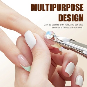 ที่ตัดเล็บสแตนเลสหนา 1 ชิ้น ป้องกันการกระเด็น ตัดเล็บปลอมได้อย่างมืออาชีพ ทนทาน ใช้สำหรับทำเล็บมือและเล็บเท้า - Product Image 3