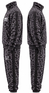 Index Apparel Tracksuit Set <b>Leopard</b> <b>Print</b> Full Zip <b>Hoodie</b> Jogging Pants Breathable Casual Wear Autumn Outfit - Product Image 2