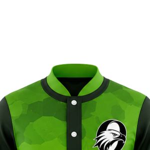 Green Black Baseball <b>Jacket</b> Full Zip Long Sleeve Sports Team Uniform <b>Lightweight</b> Comfortable Outerwear for Game - Product Image 3