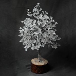 Handmade Agate Gemstone Tree 300-Chip Silver <b>Wire</b> MSEAL Quartz Feng Shui Reiki Healing Style Love Semi-Precious Stone <b>Crafts</b> - Product Image 4