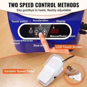 Tornio per Ceramica Elettrico da 10 Pollici con Pedale e Schermo LCD Touch per Lavorazione dell'Argilla - Product Image 4