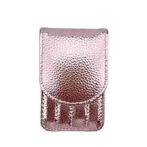 Juego de 4 Pinzas Curvas de Acero Inoxidable para Cejas, con Punta Inclinada, para Eliminar Vello de la Nariz y Facial, con Estuche Portátil, Marca Privada - Product Image 4