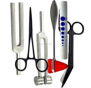 Kit de Diagnostic ORL Manuel 6 Pièces : Diapasons, Otoscope, Spéculum, Forceps, Ciseaux – Trousse d'Examen Clinique pour Hôpital - Product Image 3