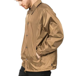 Men's Canvas High Street <b>Coaches</b> Workwear Jacket Stand Collar Regular Fit Zipper Closure Eco-Friendly <b>Coach</b> Jacket For Sale - Product Image 2