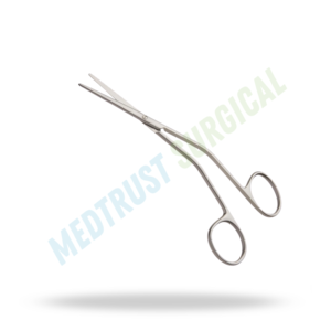 Ciseaux angulaires dorsaux 14 cm, instrument chirurgical pour la rhinoplastie, coupe des tissus nasaux - Product Image 4