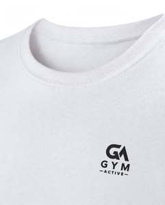เสื้อยืดโอเวอร์ไซส์ทรงหลวม คอโอเวอร์ คอกลม แบรนด์ GYM ACTIVE คุณภาพพรีเมียม ผ้าริบ 100% คอตตอน สำหรับผู้ชาย รับสกรีนลายตามสั่ง - Product Image 4