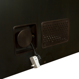 Aparador de Madera Moderno de Mediados de Siglo con Patrón Ondulado, Mueble de Almacenamiento de 4 Puertas, Ahorro de Espacio, Ecológico, para Entrada, Hotel, Apartamento - Product Image 5