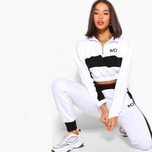 Conjunto de dos piezas de longitud completa, de alta calidad, última moda, chándales para mujer, conjunto deportivo para mujer, conjunto de chándal para mujer al por mayor - Product Image 1