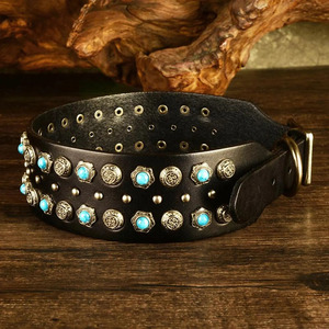 Comfortable Wholesale braided leather pet <b>collar</b> with durable construction for <b>small</b> and large <b>dogs</b> in reasonable price - Product Image 4