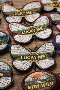 Patch brodé thermocollant Lucky Me de 2,5 pouces, 10 couleurs disponibles, de haute qualité pour le bricolage - Product Image 2