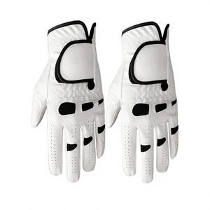 Guantes de golf blancos de dedo completo, antideslizantes, transpirables, con cierre de gancho y bucle, guantes deportivos unisex - Product Image 1