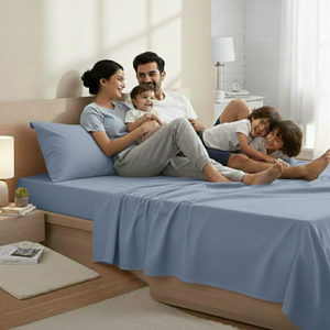 Juego de Sábanas de Lujo Azul Holandés para Cama Doble con Fundas de Almohada |   Tela Suave y Transpirable |   Ropa de Cama Moderna para el Hogar, Confortable |   Tendencia 2026 - Product Image 2