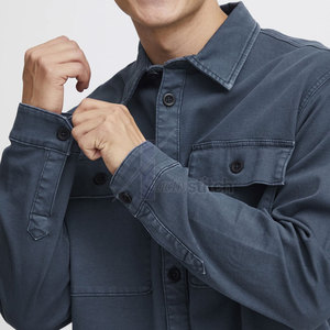 Chaqueta de Lona para Hombre, Estilo Moderno, Tela Premium, Textura en la Parte Delantera, Transpirable, Ecológica, Ligera, Corte Holgado, Informal para el Día a Día - Product Image 5