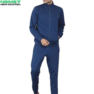 Modern Two Tone Panel Track Suit Men Cadet Collar Full <b>Zip</b> Training Coat <b>Side</b> Stripe Active Wear <b>Trousers</b> - Product Image 4