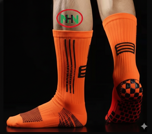 Chaussettes de sport unisexes de luxe en coton antibactérien, tricotées jacquard, épaisses, à rayures, avec logo personnalisé, pour la vente en gros OEM - Product Image 6