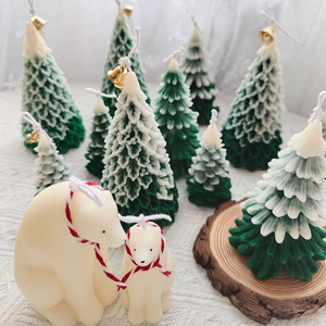 Xmas cây nến sáp đậu nành thơm trang trí nội thất nến sang trọng nhãn hiệu riêng hương thơm cây sáng tạo hình nến cho bên món quà kỳ nghỉ - Product Image 6