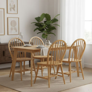 Sillas de Comedor de Madera Maciza Escandinava Moderna de Lujo, Hechas a Mano, Respaldo Curvo, para Hotel, Hogar, Bar, Apartamento, Sala de Estar, Venta al Por Mayor de Fábrica - Product Image 1