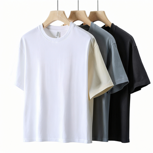 เสื้อยืดผู้ชายไซส์ใหญ่พิเศษ 5XL แบบลำลองสำหรับฤดูร้อน ผ้าเจอร์ซีย์คอตตอนเนื้อแน่น ทรงครอป บ็อกซี่ฟิต น้ำหนัก 250 กรัม ปรับแต่งได้ - Product Image 3