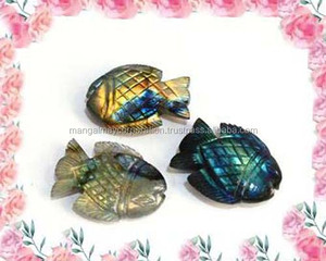 Tinh Tế Thiết Kế Màu Xanh Ren Agate Thỏ & Cá Heo Khắc Đá Mịn Loose Cabochon Khắc Đá Cho Sinh Nhật Đồ Trang Sức - Product Image 3