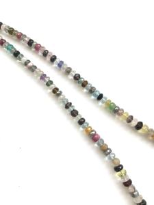 Cuentas facetadas de gemas naturales mixtas de 5 mm a 7 mm, 1 hebra, naturales, para la elaboración de joyería fina. - Product Image 3