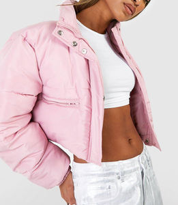 Veste matelassée chauffante unisexe en polyester avec logo personnalisé, doublure en laine, pour femmes et hommes, grandes tailles, vente en gros - Product Image 1