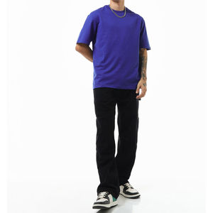 Wholesale 280 Grams Vintage Heavy 100% Cotton Knitted Eco-Friendly Men's Short Sleeve Regular <b>Box</b> Fit Boxy Oversize <b>Drop</b> - Product Image 1