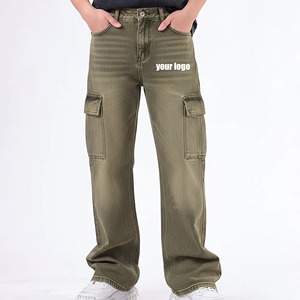 Jeans Anchos de Estilo Boyfriend Vintage para Hombre, Diseño Personalizado, Estilo Urbano, Pierna Ancha - Product Image 4