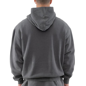 Sweat-shirt à capuche en molleton uni pour homme, effet délavé, impression numérique, options personnalisées, respirant, coupe classique - Product Image 3