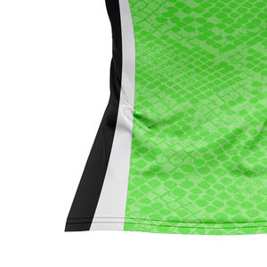 Maillot de softball unisexe entièrement personnalisé, sublimé, couleur unie noir-ancien or, 3D, à deux boutons, col ras du cou, antibactérien, en solde - Product Image 5