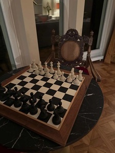 ILAHI's Eco-Friendly Rustic Polished Rectangle <b>Chess</b> <b>Board</b> Game 100% Handmade Pure Wood Animal/Love Style Customized Size <b>Chess</b> - Product Image 4