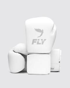 ถุงมือชกมวย MMA มวยไทย รุ่นล่าสุด สีขาว น้ำหนักเบา ระบายอากาศได้ดี หนังแท้ คุณภาพระดับมืออาชีพ รับสกรีนโลโก้ - Product Image 1