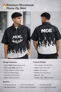 Camisas de hombre de cuero PU con bordado de apliques desgastados, estilo polo personalizado, de moda, MOQ bajo, ropa de manga corta, estilo hip hop. - Product Image 2