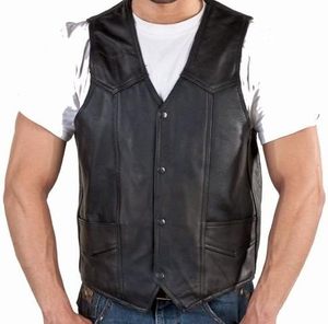 Gilet de moto en cuir respirant personnalisé de haute qualité pour hommes, grande taille, hiver, personnalisable, vente en gros - Product Image 1