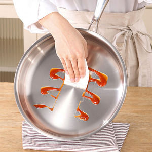 5 Ply 316 Stainless Steel Fry <b>Pan</b> Non-Toxic Skillets Professional Cookware Uncoated Non-stick Frying <b>Pan</b> Induction Compatible - Product Image 2