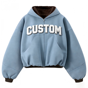 Chaqueta Casual de Otoño para Hombre con Cremallera, Estilo Vintage, Nueva Tendencia, Capucha de Felpa con Contraste de Color, Material de Lona, Marca Street - Product Image 3