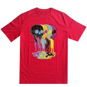 T-shirt blanc à col rond et manches courtes pour homme, coupe classique, couleur unie, en jersey de coton tricoté, design uni - Product Image 6