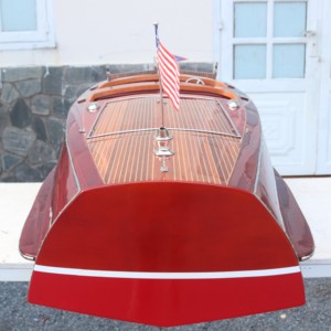 CHRIS CRAFT BARREL BACK 1940 - Version grand format - Modèle de bateau rapide américain en bois fait main - Product Image 5