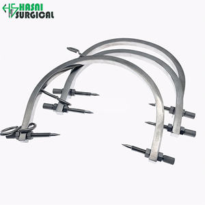 Pinces de traction crânienne Gardner Wells de haute qualité avec cadre en U et diamètre de broche crânienne réglable - Product Image 3