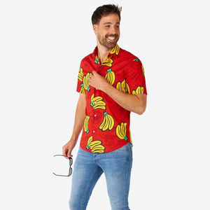 Camisa de playa de verano para hombre, estampado tropical hawaiano, manga corta, informal, con botones, colorida, para vacaciones, camisa de verano para hombre - Product Image 1