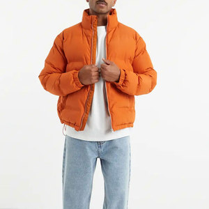 100% Nylon Puffer <b>Jacket</b> with Stand Collar Patchwork Design <b>Waterproof</b> & Hooded for <b>Winter</b>-Unisex - Product Image 5