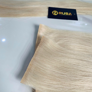 Extensiones de Cabello con Clip, Hechas con Cabello Humano Virgen de Vietnam, Tono Rubio, Textura Lisa, Compra al por Mayor - Product Image 5