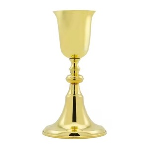 Cáliz de Latón Chapado en Oro para la Comunión Religiosa, Copa para la Ceremonia de la Eucaristía, Servicio de Adoración Cristiana - Product Image 3